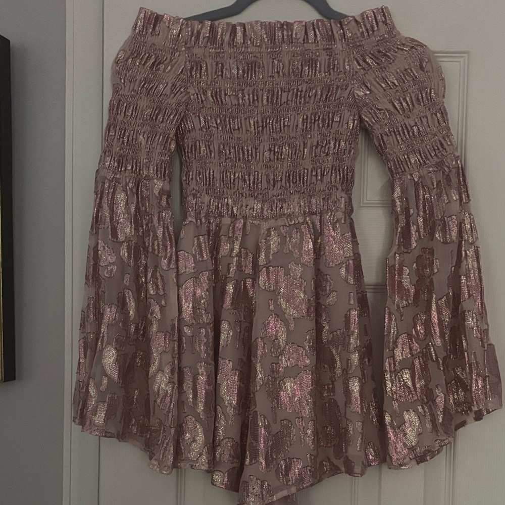 Alice McCall Pink and Gold Romper